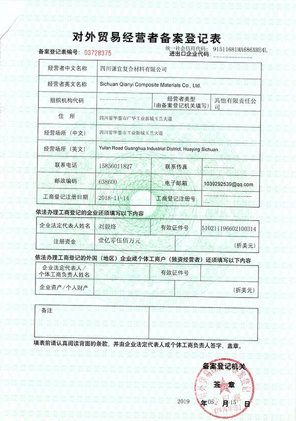 對(duì)外貿(mào)易許可證